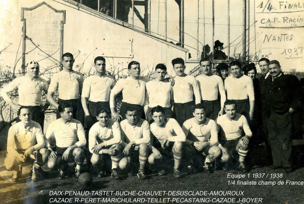 Equipe de rugby de Périgueux1938